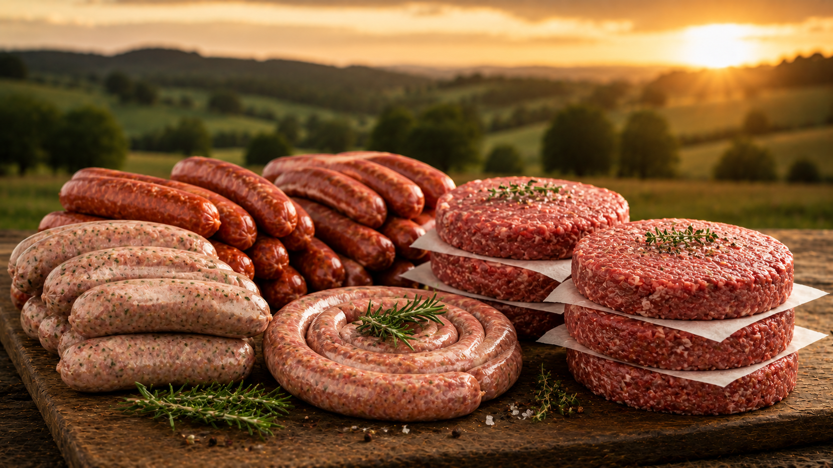 Sausages and Burgers