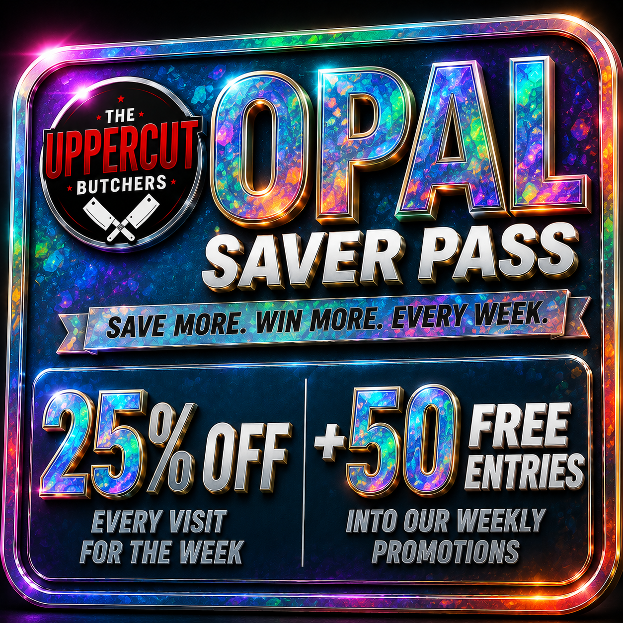 OPAL PASS - 50 FREE ENTRIES